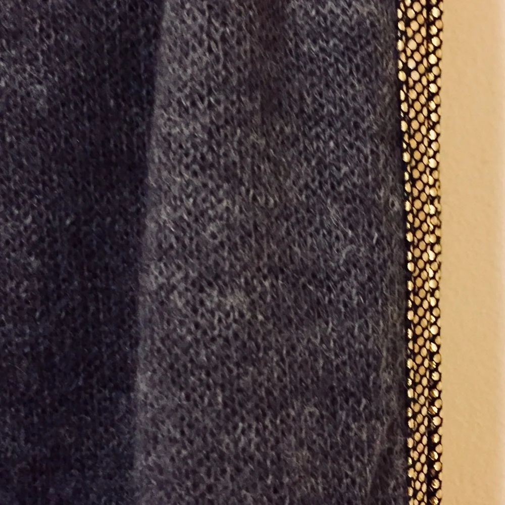 Knit Gray Scarf/ Wrap